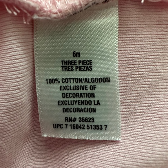 Bundle Of 2 Baby Girl Sets : Carter's Christmas 2 peace Set; Pink & Brown 3p Set - Picture 10 of 15